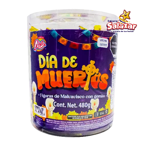 [RIS0001] MALVAVISCO RISA DIA DE MUERTOS ESTUCHE -E.480GR- "C/12/50"