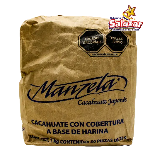 [MAN0001] MANZELA 20GR CACAHUATE -B.1KG- "C/25/50"