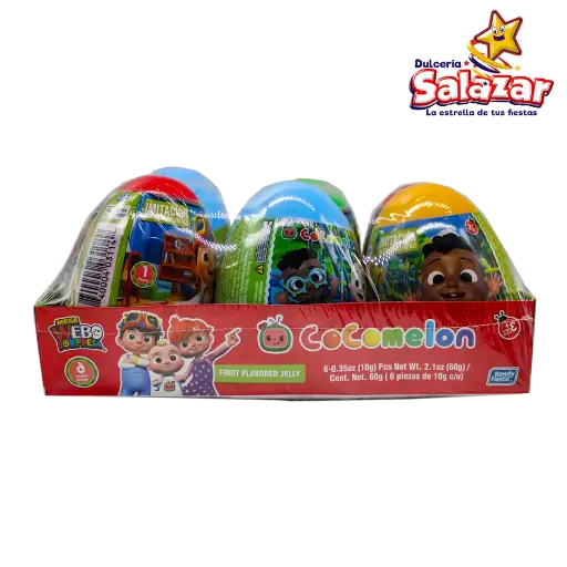 [BON0028] MEGA HUEVO COCOMELON JUGUETE SORPRESA G03115 -D.60G- "C/12/6"