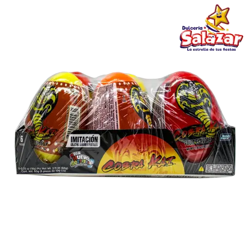 [BON0084] MEGA HUEVO CON GELATINA COBRA KAI BONDY -D.60G- "C/12/6"