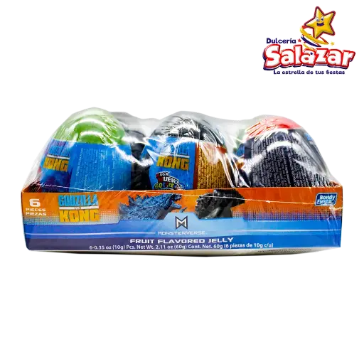 [BON0389] MEGA HUEVO GODZILLA VS KONG C/GELATINA "C/12/6"