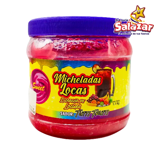 [ART0016] MICHELADAS LOCAS SABOR TUTTI FRUTTI -BOT.1.1KG- "C/12/1"