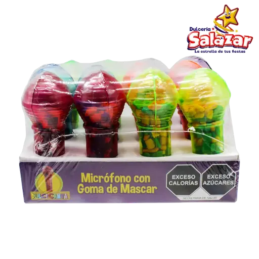 [TAR0006] CHICLERA MICROFONO  CARAMELITOS -D.100GR - "C/27/12"