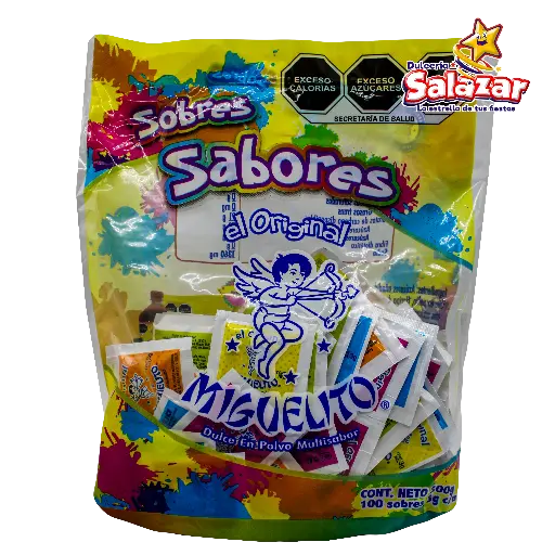 [MIG0034] MIGUELITO SABORES POLVO SOBRE -B.300G- "C/25/100"
