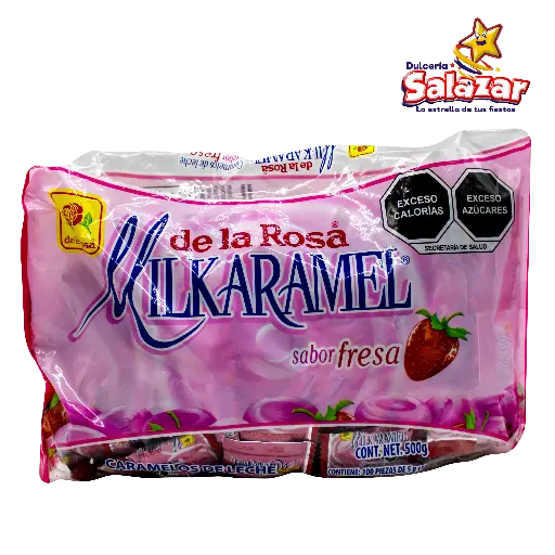 [ROS0334] MILKARAMEL FRESA DLR -B.500GR- "C/24/100"