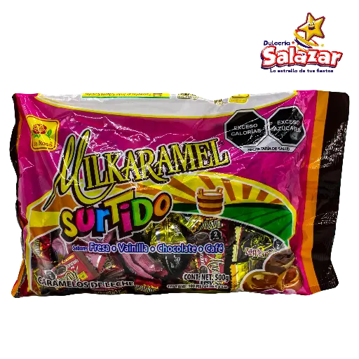 [ROS0057] CARAMELO MILKARAMEL SURTIDO DLR -B.500GR- "C/24/100"