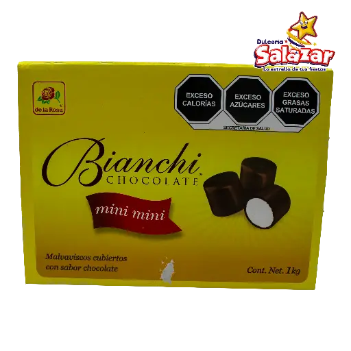 [ROS0128] MALVAVISCO MINI BIANCHI C/ CHOCOLATE -E.1KG- "C/6/1"