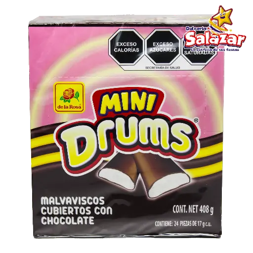 [ROS0079] MINI DRUMS MALVAVISCO C/CHOC DLR -D.408G- "C/16/24"