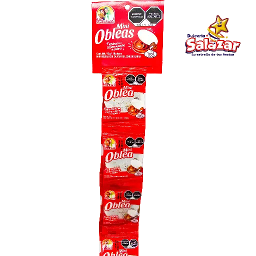 [MED0023] MINI OBLEA CON CAJETA LAS SEVILLANAS -T.90G- "C/45/10"