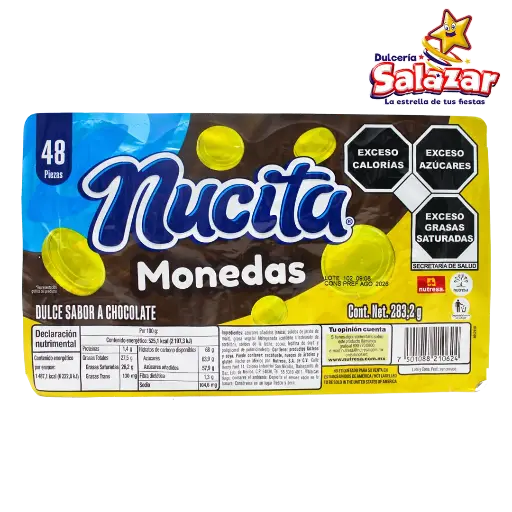 [NUT0010] MONEDAS CHOCOLATE NUTRESA -D.283.2G- "C/18/48"