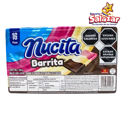 [NUT0011] NUCITA BARRITA TRISABOR NUTRESA -D.160G- "C/24/16"