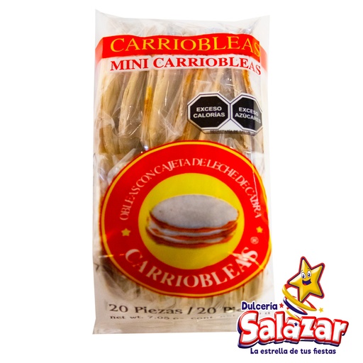 [REG0034] OBLEA CAJETA MINI CARRIOBLEAS -B.200GR- "C/20/20"