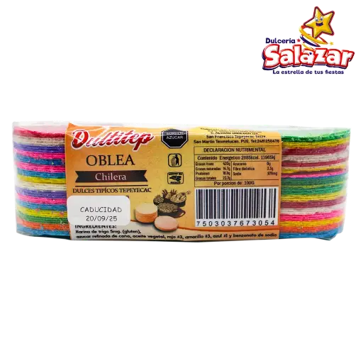 [DUL0001] OBLEA CHILERA DULTITEP -B.70G- "C/165/1"