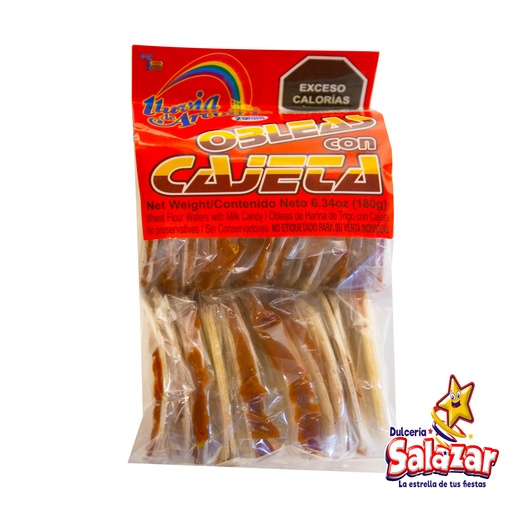 [ARI0015] OBLEA MINI C/CAJETA ARCOIRIS -B.180G- "C/40/20"