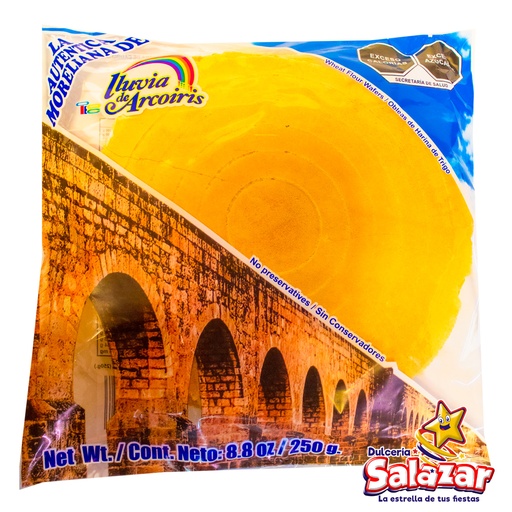 [ARI0002] OBLEA MORELIANA ARCOIRIS -B.250G- "C/18/1"