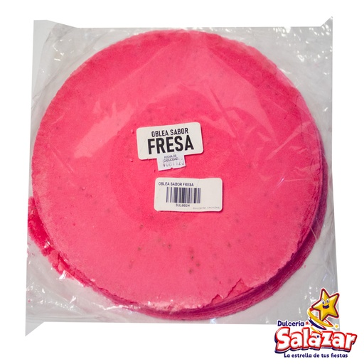 [DUL0024] OBLEA SABORES FRESA DULTITEP "C/32/1"