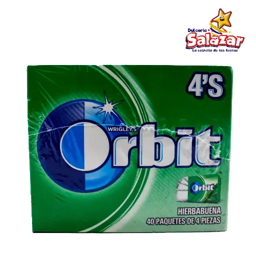 [EFF0167] ORBIT WRIGLEY"S YERBABUENA 4' P -D.196G- "C/24/40"