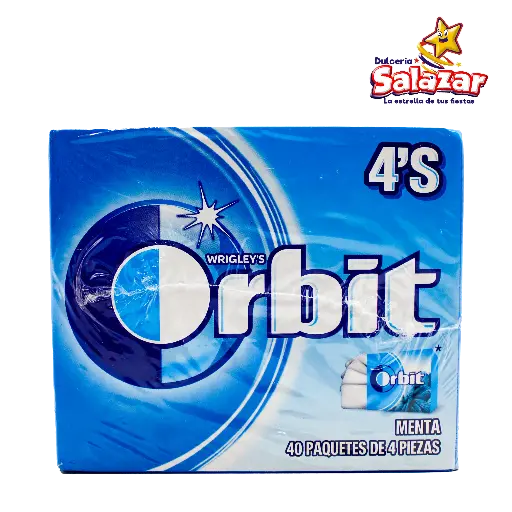 [EFF0142] ORBIT WRIGLEY'S MENTA 4'P -D.196G- "C/24/40"