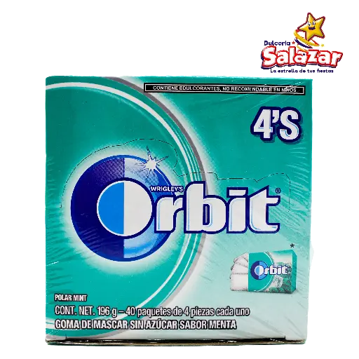 [EFF0143] ORBIT WRIGLEY'S POLAR MINT 4'P -D.196G- "C/24/40"