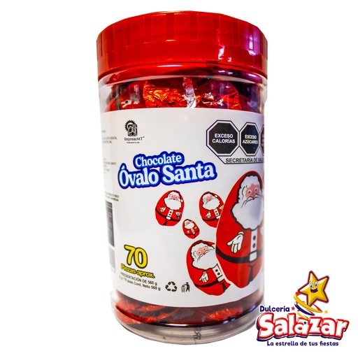[MT0034] OVALO NAVIDEÑO SANTA -V.560G- "C/12/70"