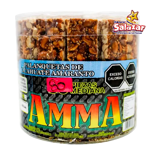 [AMM0036] PALANQUETA AMMA EXTRA -E.80PZA- "C/12/8"