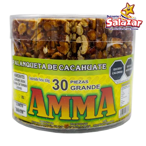 [AMM0001] PALANQUETA AMMA GRANDE -E.30PZA- "C/18/30"
