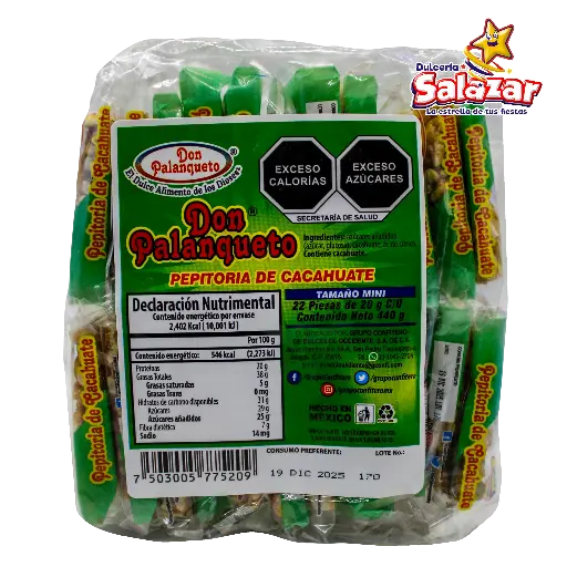 [PEZ0004] PALANQUETA DON PALANQUETO MINI -B.440G- "C/28/22"