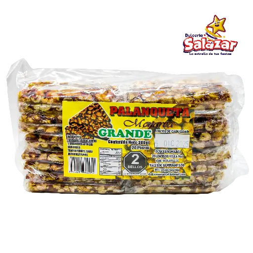 [MNA0003] PALANQUETA GRANDE MONARCA -B.380G- "C/30/20"