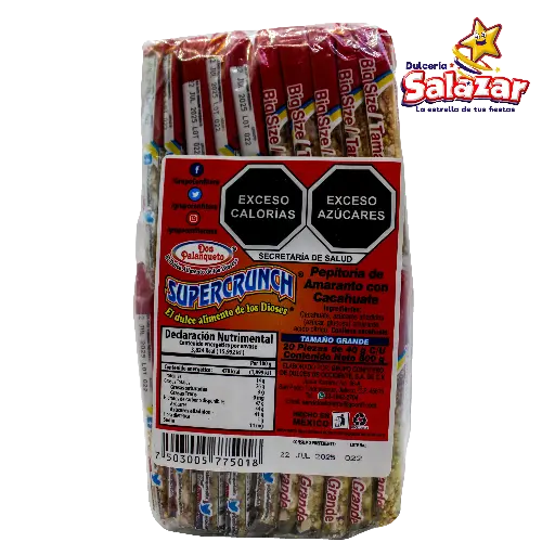 [PEZ0014] PALANQUETA SUPERCRUNCH GRANDE -B.800G- "C/20/20"