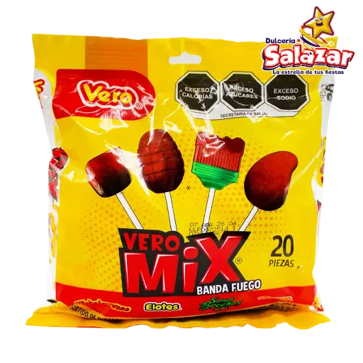 [VER0293] PALETA BANDA DE FUEGO MIX VERO -B.290G- "C/20/20"