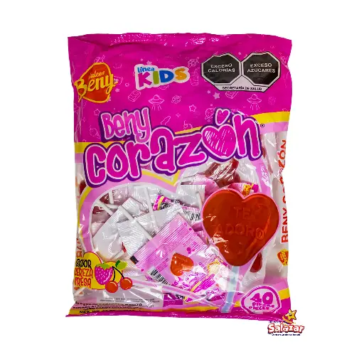 [BEN0015] PALETA BENY CORAZON KIDS -B.320G- "C/24/40"