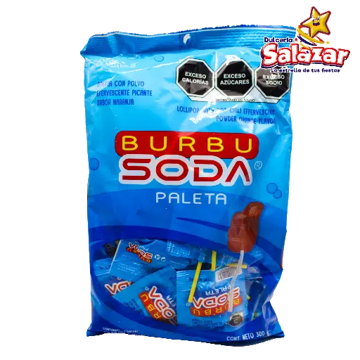 [ANA0005] PALETA BURBUSODA NARANJA ANAHUAC -B.300G.- "C/24/30"