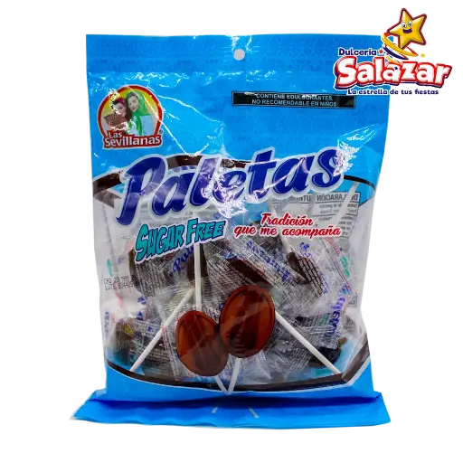 [MED0026] PALETA CAJETA SUGAR FREE SEVILLANAS -B.130G- "C/24/20"