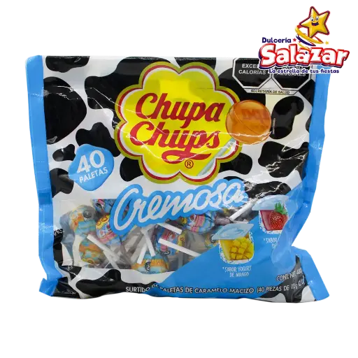 [CHU0006] PALETA CHUPA CHUPS CREMOSA AZUL -B.480G- "C/18/40"