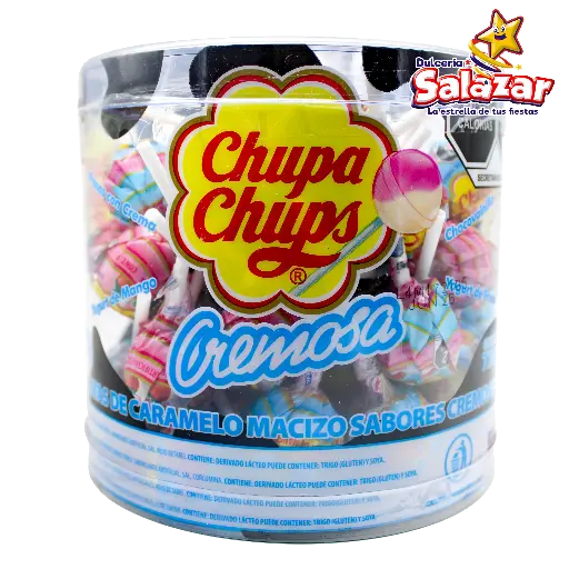 [CHU0048] PALETA CHUPA CHUPS CREMOSA TUBO -V.720G- "C/8/60"