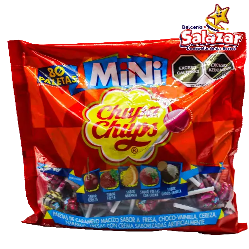 [CHU0009] PALETA CHUPA CHUPS PALETA MINI SURTIDA -B.480G- "C/18/80"