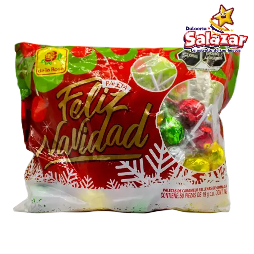 [ROS0547] PALETA JUMBO NAVIDAD -B.950GR- "C/12/50"