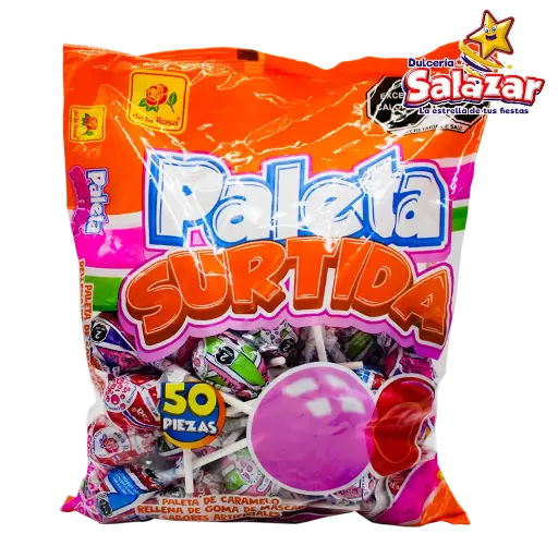 [ROS0367] PALETA JUMBO SURTIDA PALETA DLR -B.950GR- "C/12/50"