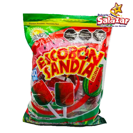 [MAR0100] PALETA MARA ESCOBON SANDIA RELLENO -B.320G- "C/35/40"