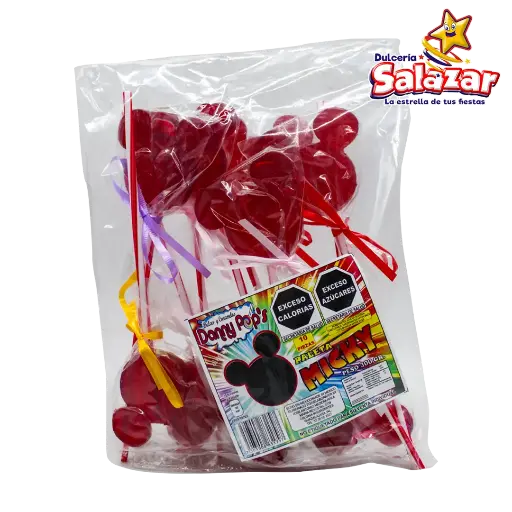 [CONFI0071] PALETA MICKY ROJO DANNY POP -B.300G- "C/22/10"