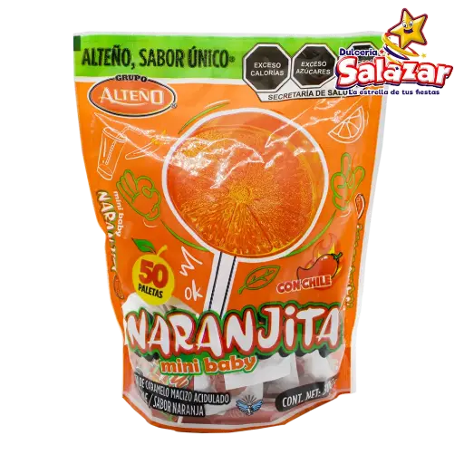 [ALT0234] PALETA MINI BABY NARANJITA ALTEÑO -B.300G- "C/28/50" 