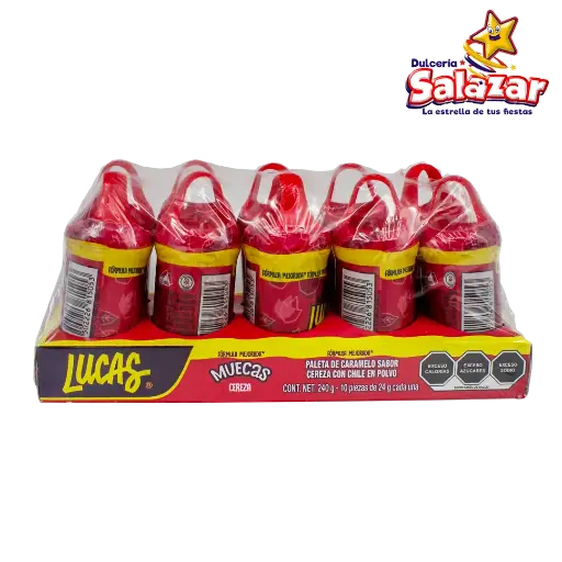 [EFF0011] PALETA MUECAS CEREZA LUCAS -D.240G- "C/24/10"