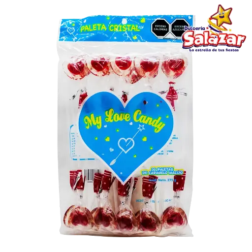 [MRV0003] PALETA MY LOVE CANDY CORAZON -B.275G- "C/25/20"