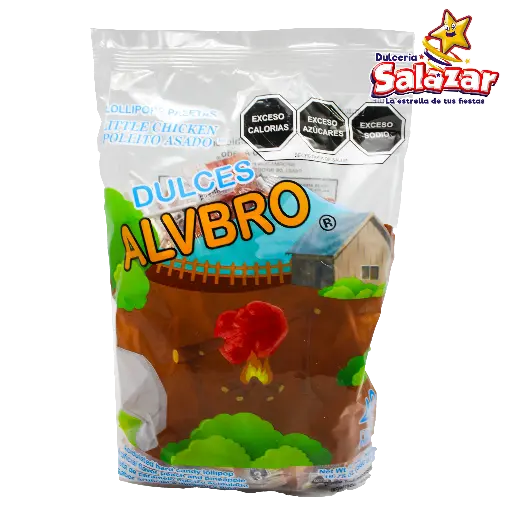 [ALV0003] PALETA POLLO ASADO ALVRO -B.560G- "C/24/40"