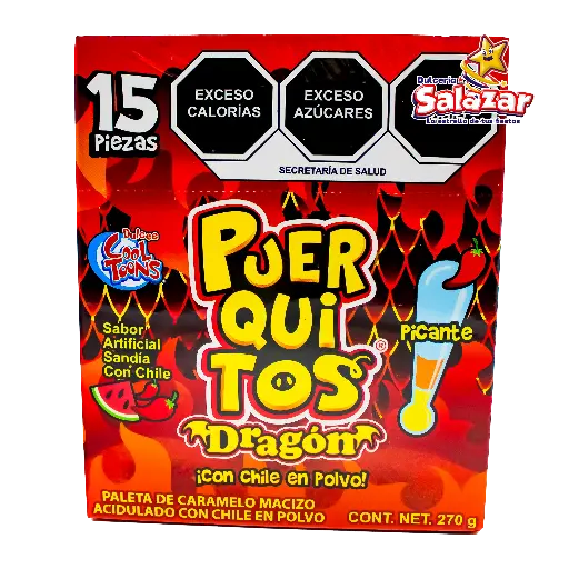 [SWT0004] PALETA PUERQUITOS DRAGON COOL TOONS -B.270G- "C/24/15"