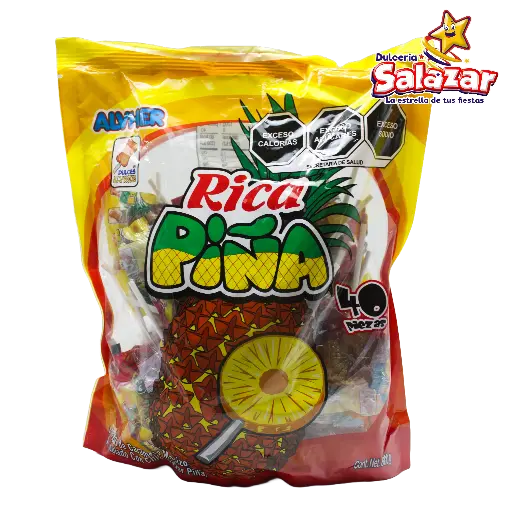 [ALV0007] PALETA RICA PIÑA PALETA ALVRO B.600G- "C/24/40"