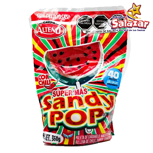 [ALT0030] PALETA SANDY POP SUPER MAS ALTEÑO -B.360G- C/32/40"