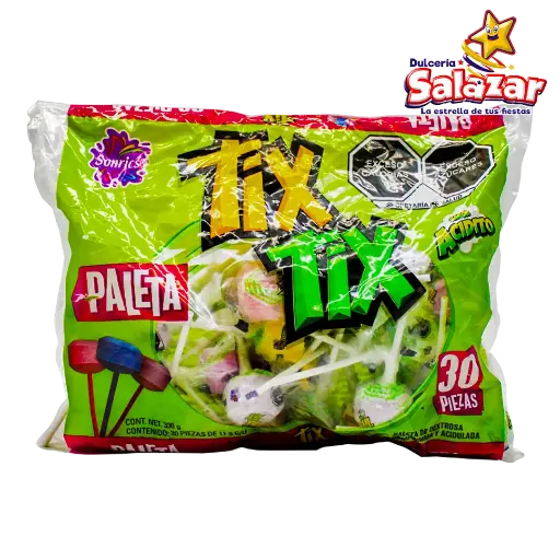 [SON0009] PALETA TIX TIX FRUTAS SONRICS -B.330G-  "C/24/30"