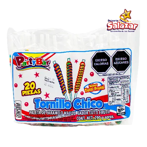 [CHY0086] PALETA TORNILLO COLORES CHICO -B.290G- "C/30/20"