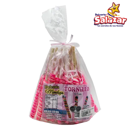 [LEOS0005] PALETA TORNILLO COLORES LEOS -B.10P- "C/50/10"